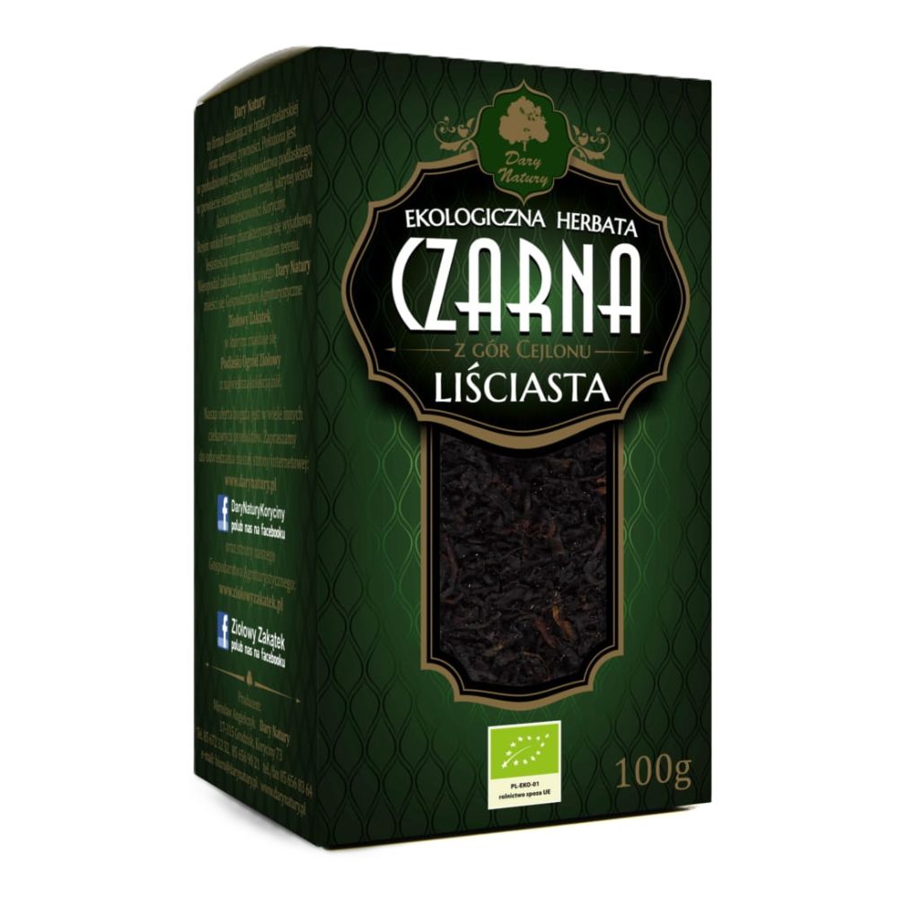 Dary Natury Czarna herbata cejlońska eko 100 g