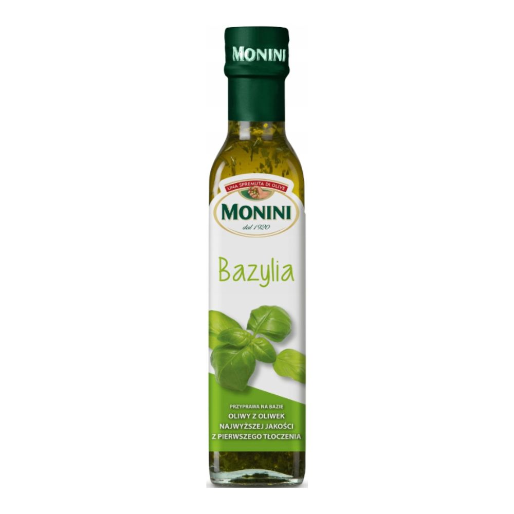Monini Przyprawa na bazie oliwy z oliwek z pierwszego tł. bazylia 250ml