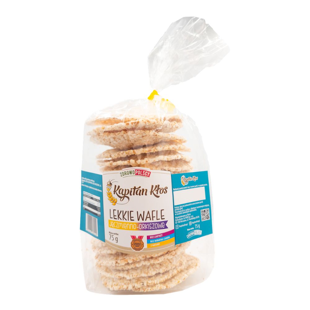 Kapitan Kłos Lekkie Wafle jęczmienno-orkiszowe 75g