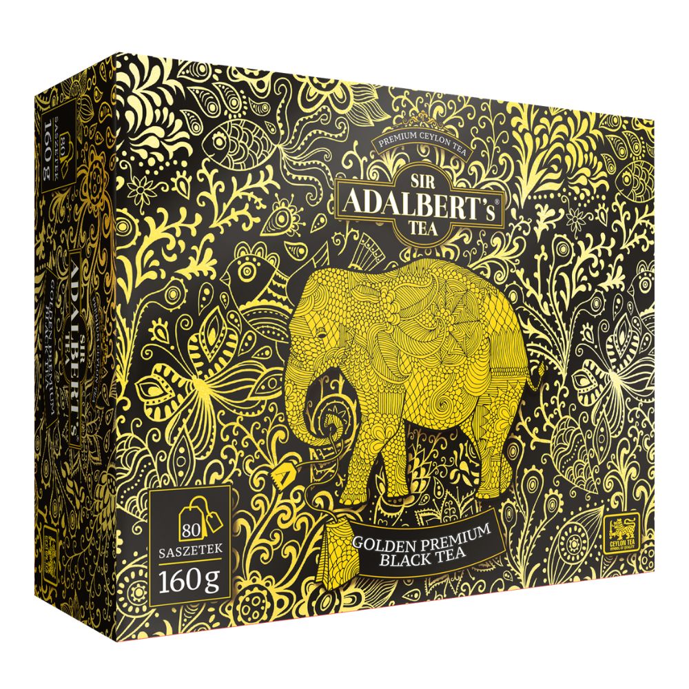 ADALBERTS GOLDEN PREMIUM Czarna herbata ekspresowa 80 x 2 g