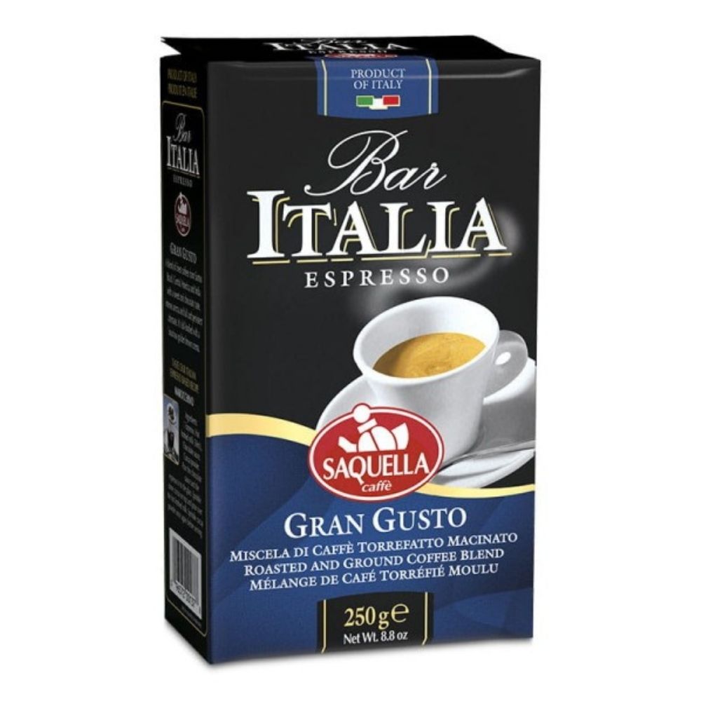 Bar Italia Espresso Kawa Gran Gusto Mieszanka naturalnej kawy mielonej 250 g