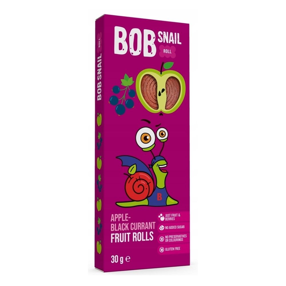 BOB SNAIL  Przekąska jabłko-czarna porzeczka 30g
