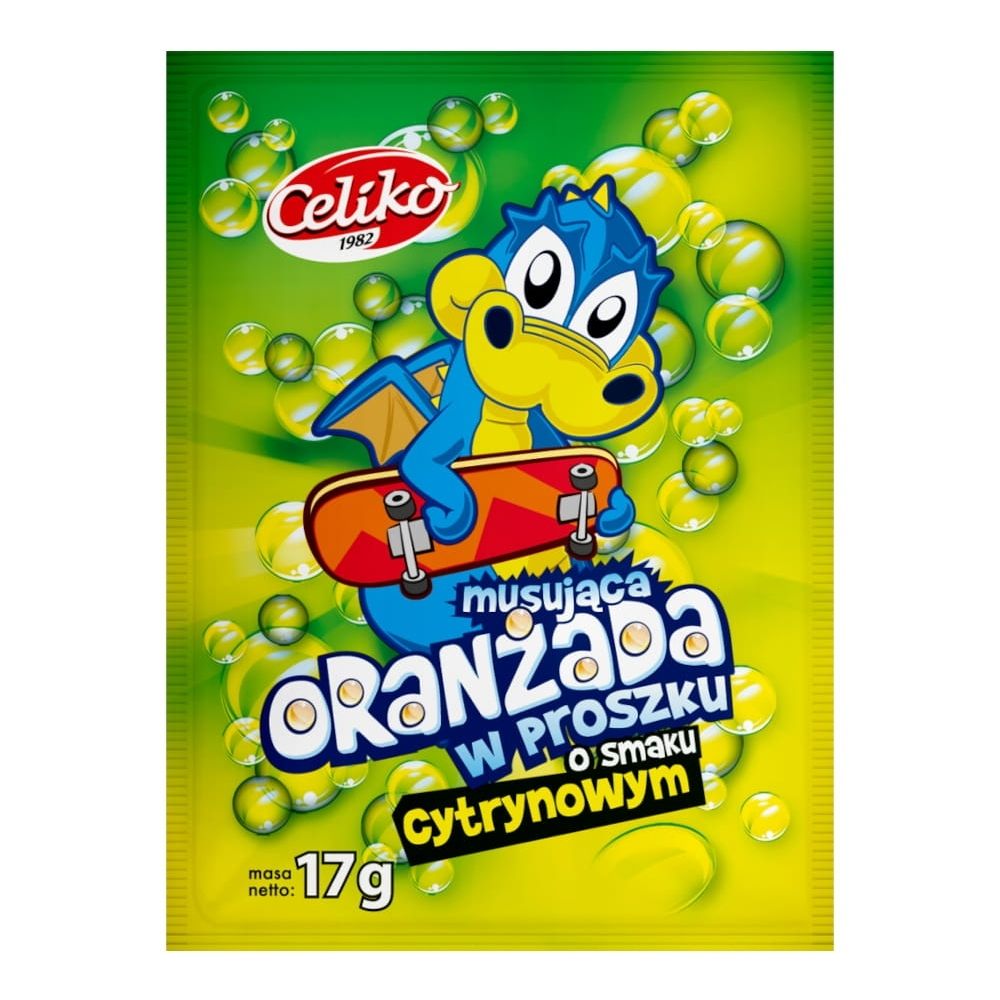 Celiko Oranżada w proszku o smaku cytrynowym bezglutenowa 17 g