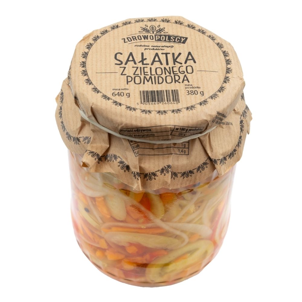 Zdrowopolscy Sałatka z zielonego pomidora 640g