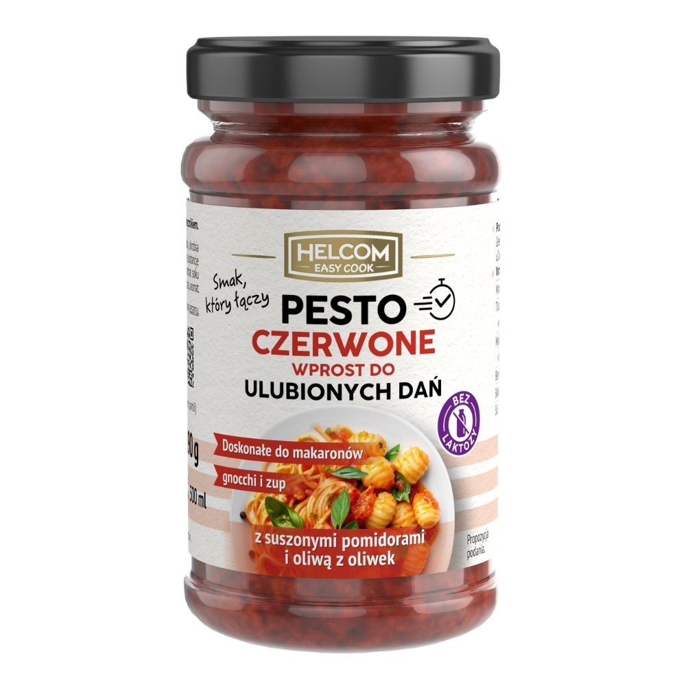 HELCOM EASY COOK Pesto czerwone z susz. pomidorami i oliwą z oliwek 210g
