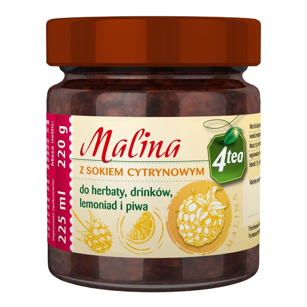 4TEA Malina z sokiem cytrynowym 220g