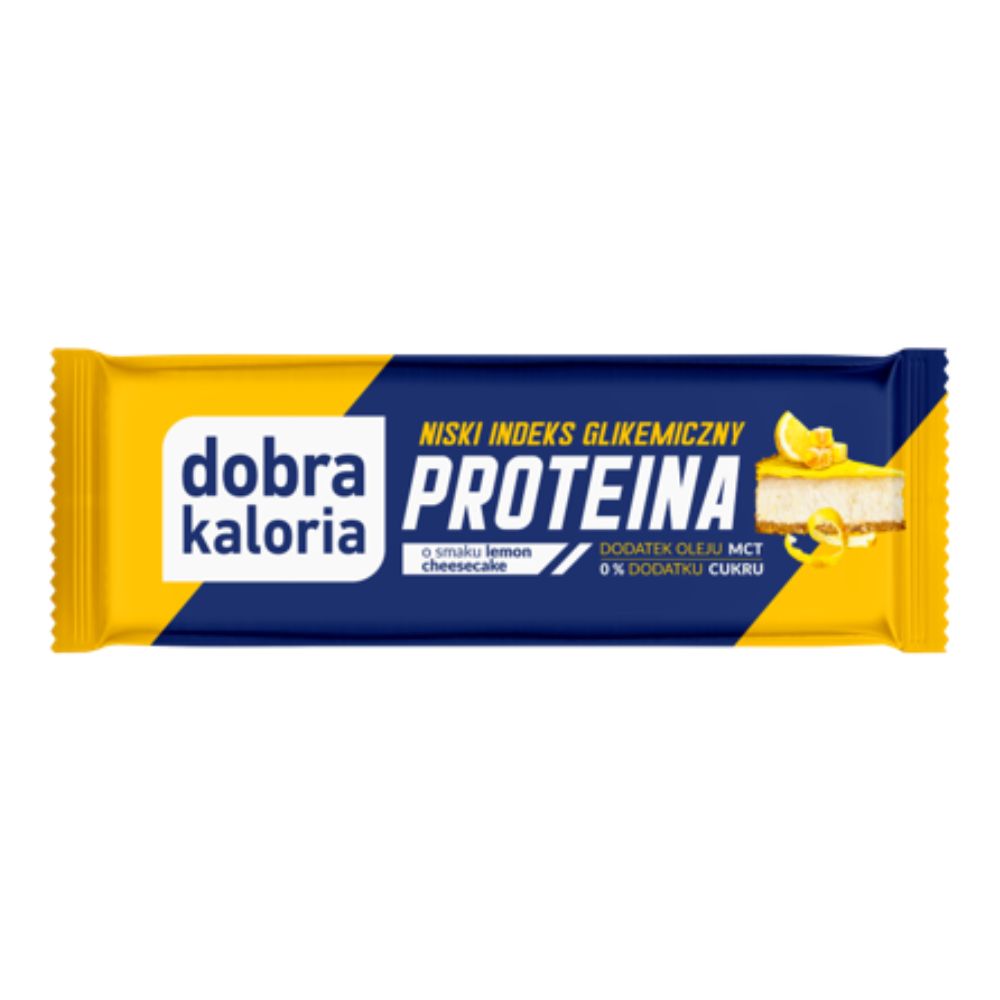 Dobra Kaloria Baton Proteina o smaku lemon cheesecake z MCT 45g
