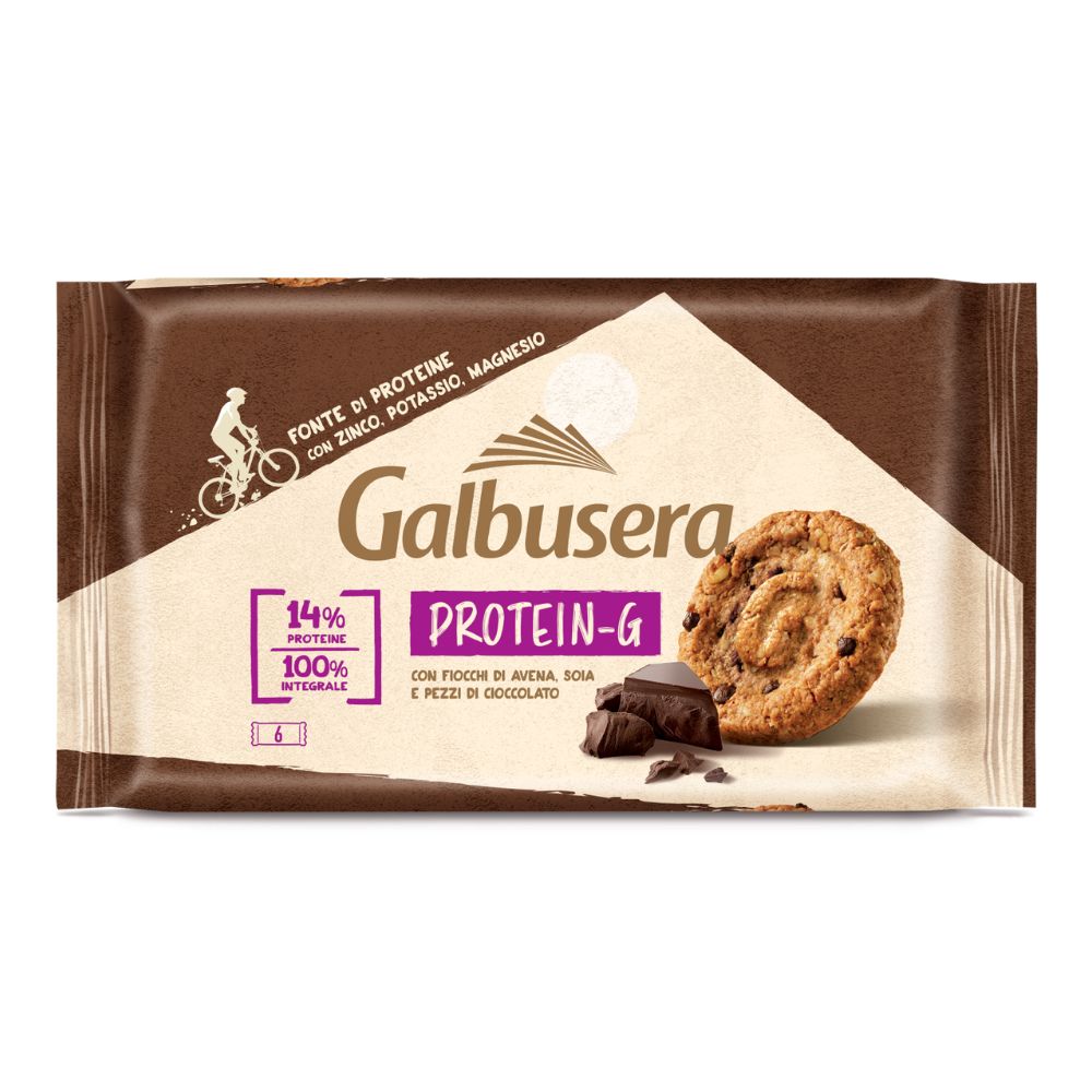 GALBUSERA Ciasteczka kruche pełnoziarniste z kawałkami czekolady 300g