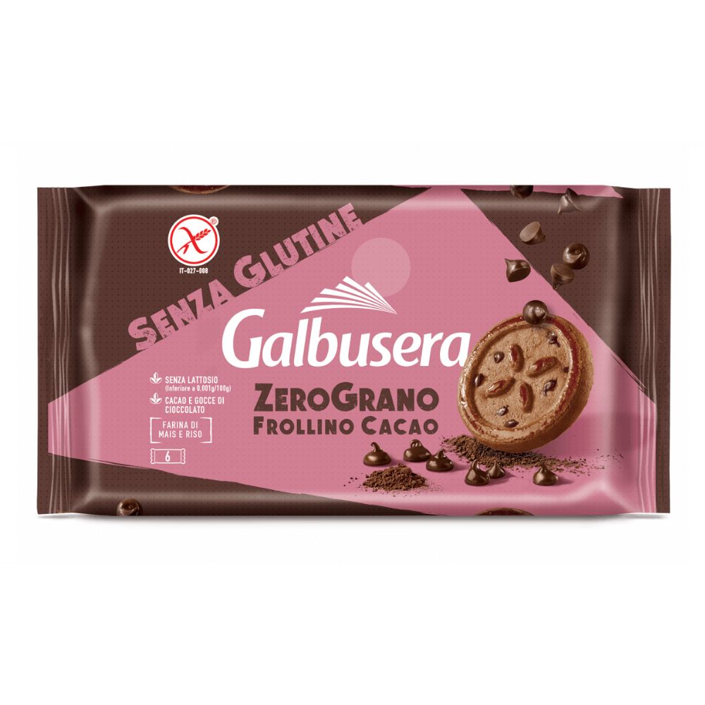 GALBUSERA Ciasteczka kruche bezglutenowe z kakao 220g