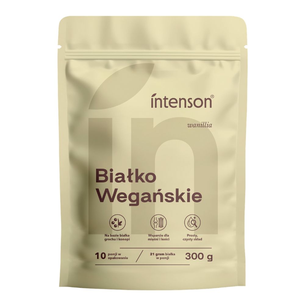 INTENSON Białko wegańskie o smaku waniliowym 300 g