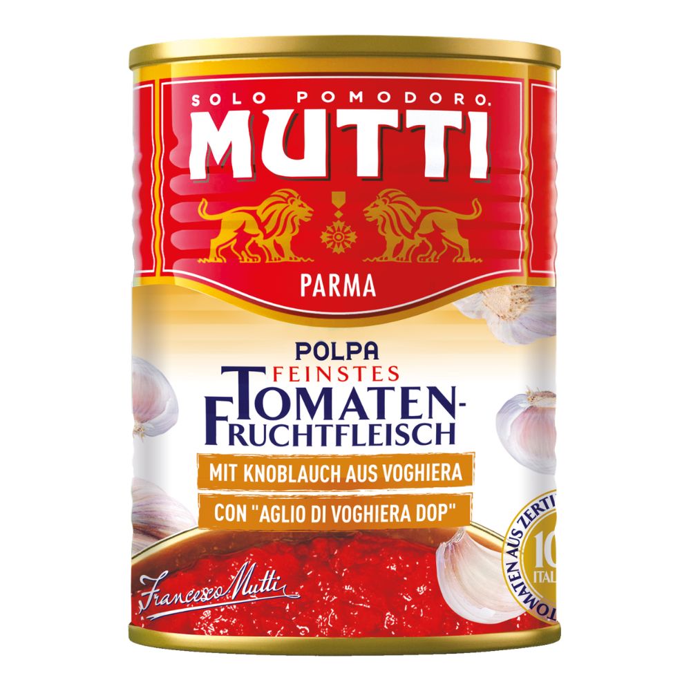 Mutti Pomidory krojone z czosnkiem 400 g