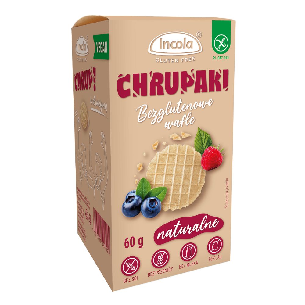 Incola Chrupaki naturalne bezglutenowe 60 g