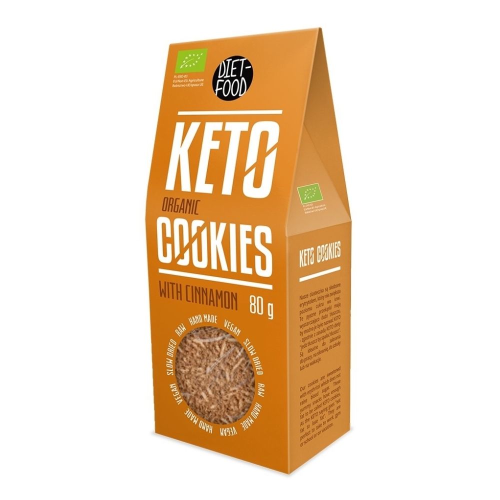 DIET-FOOD Ciastka Keto z Cynamonem BIO 80 g