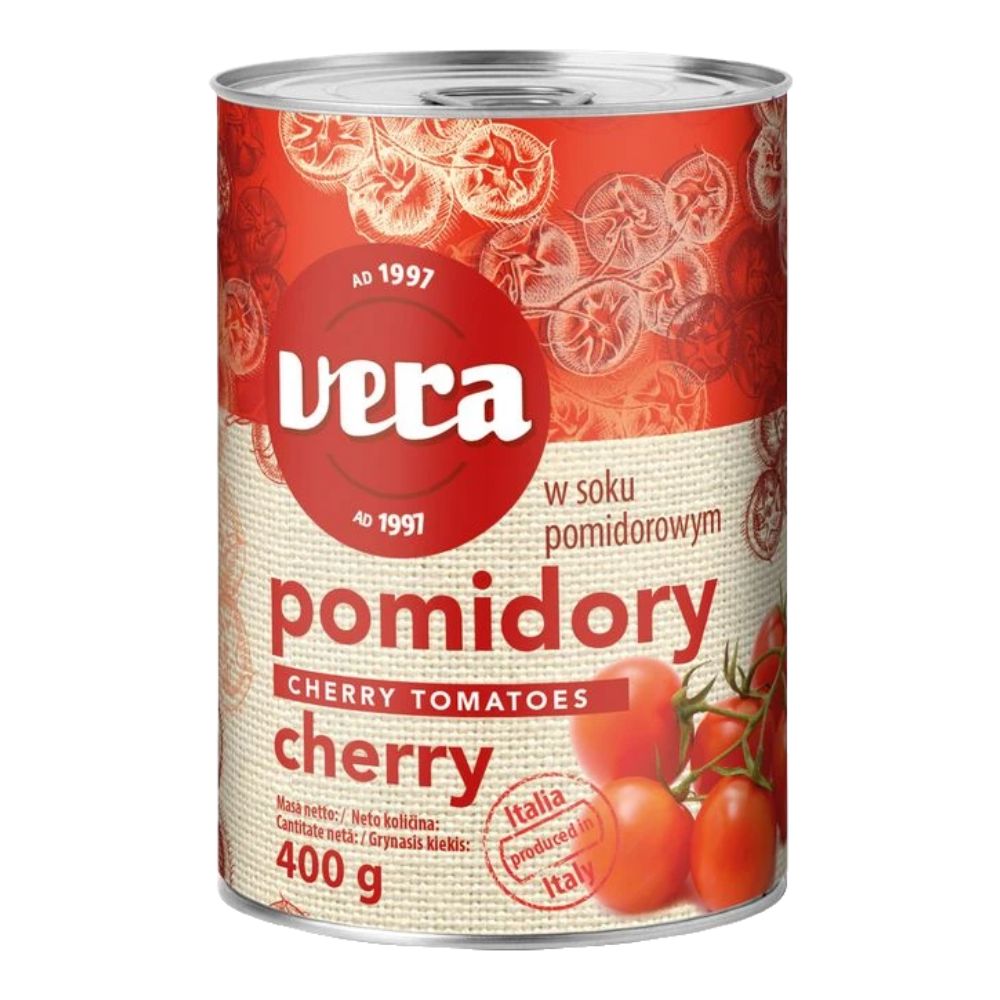Vera Pomidory cherry w soku pomidorowym 400 g