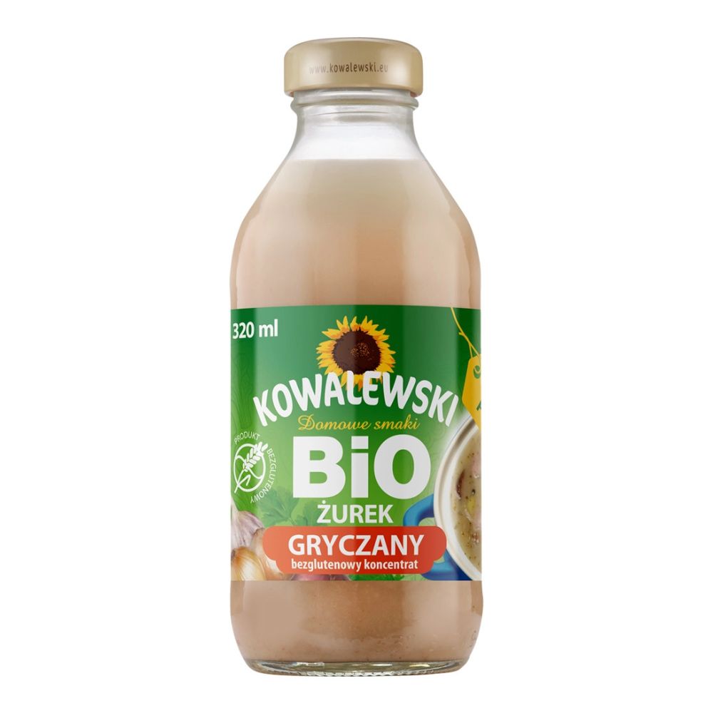 Kowalewski Żurek gryczany koncentrat eko bezglutenowy 320 ml