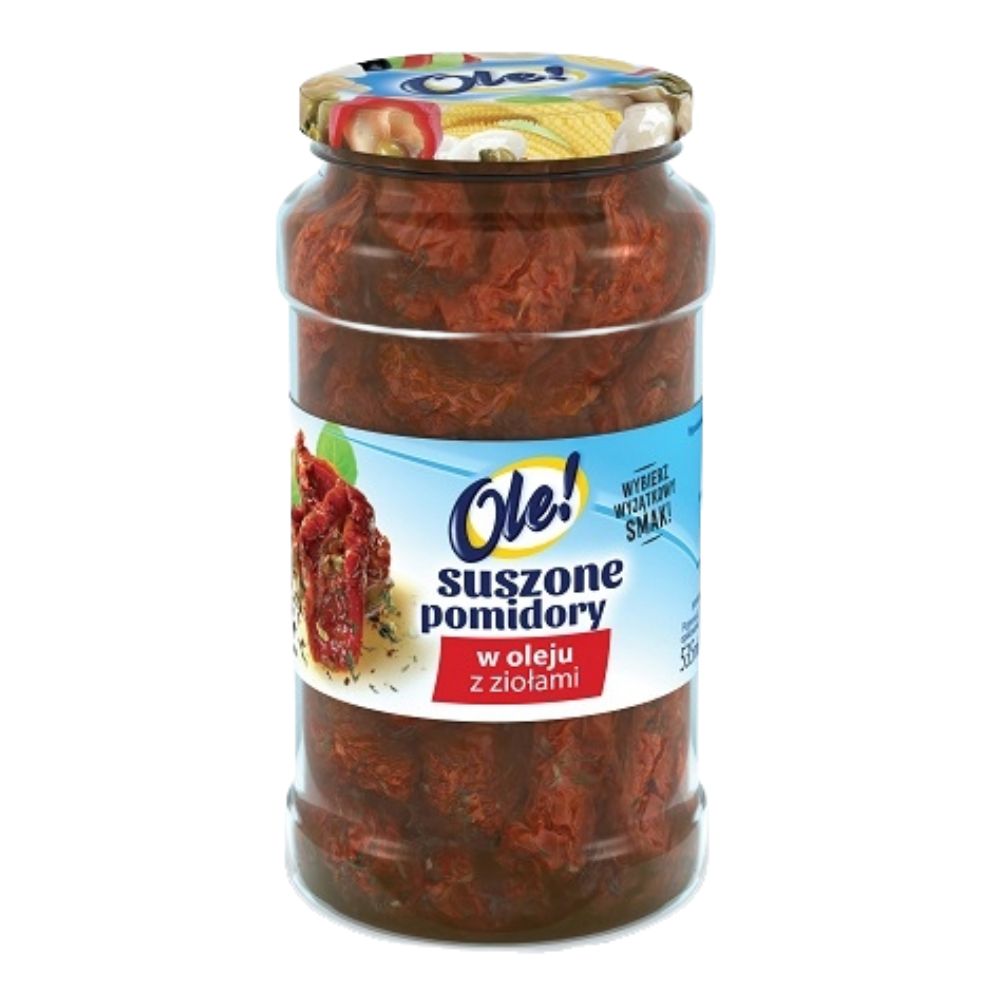 Suszone pomidory w oleju z ziołami 535ml