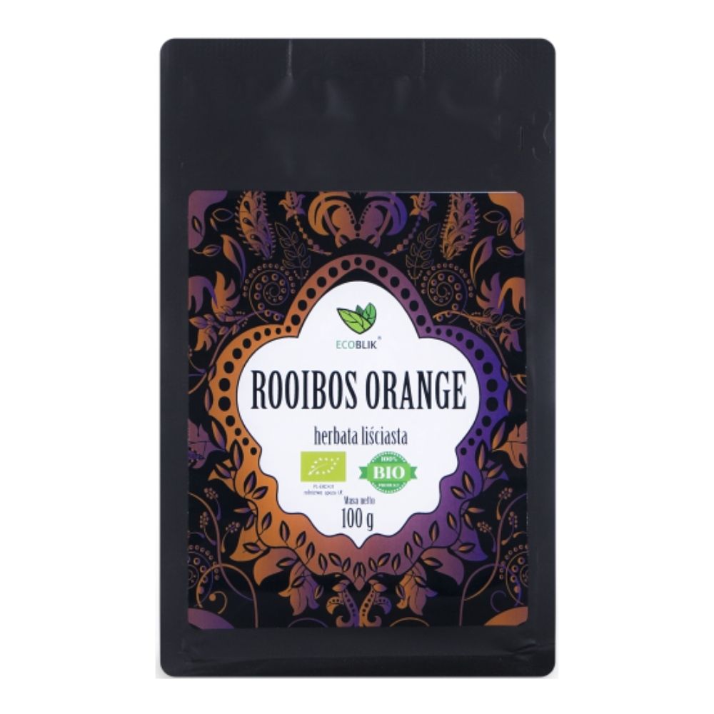 Ecoblik Herbata liściasta ROOIBOS ORANGE bio 100g