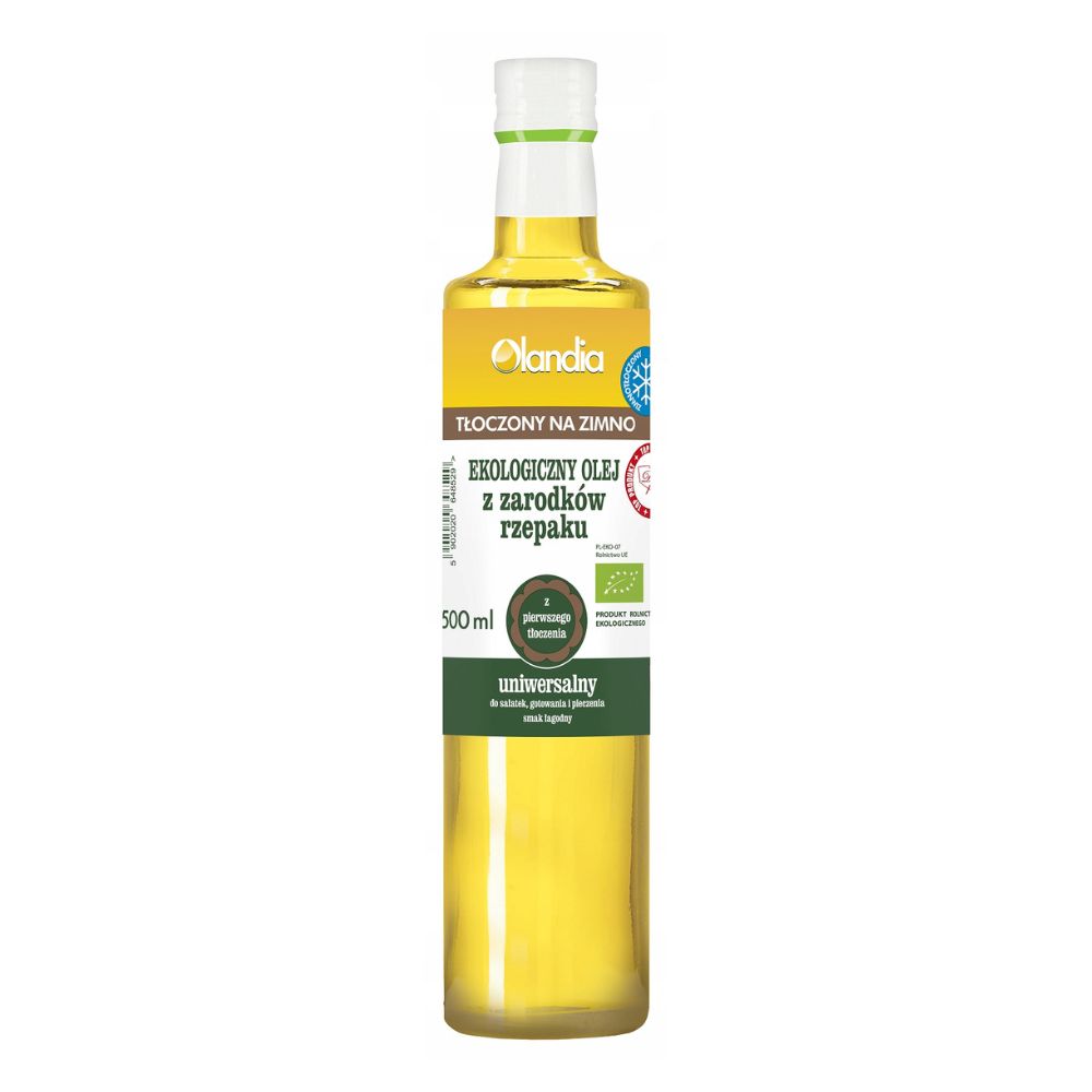 Olandia Olej z zarodków rzepaku uniwersalny eko 500 ml