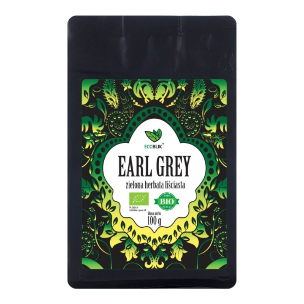 Ecoblik Herbata zielona liściasta EARL GREY bio 100g