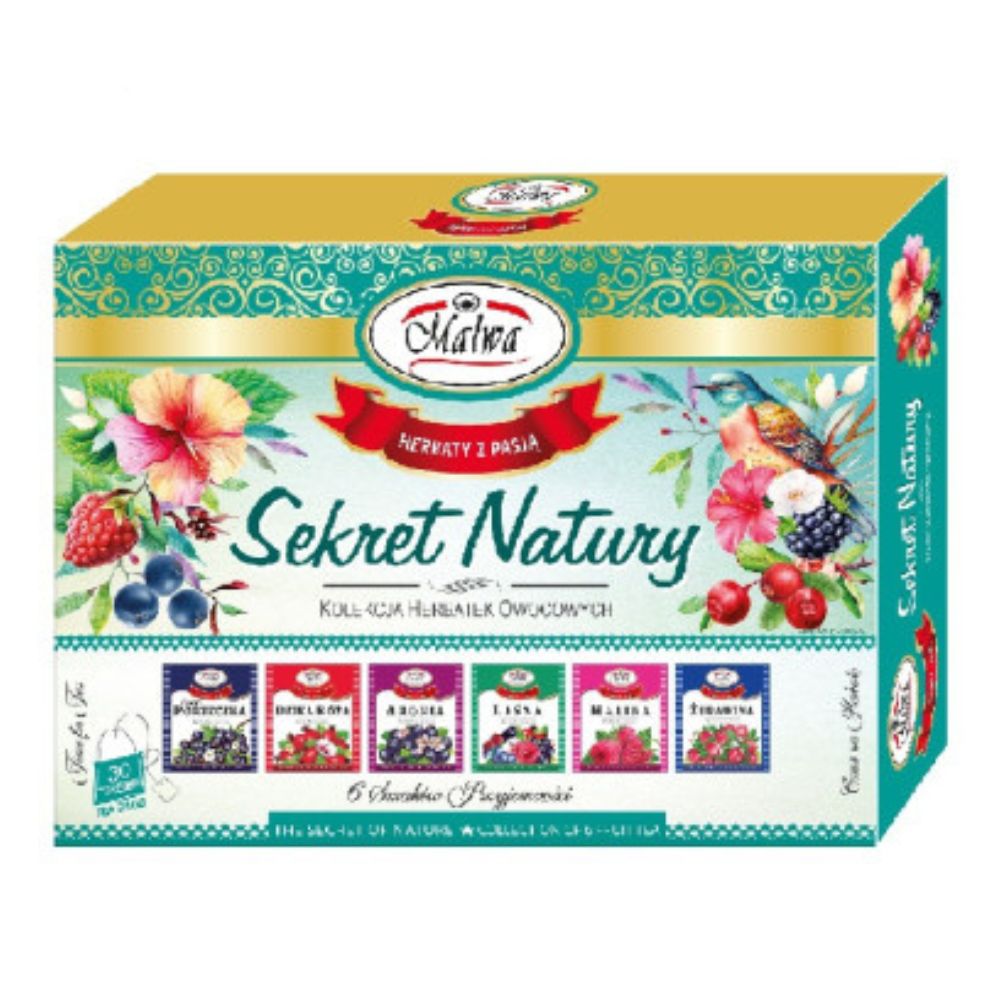 Malwa Sekret Natury Zestaw 6 herbat owocowych 6 x 5 x 2 g