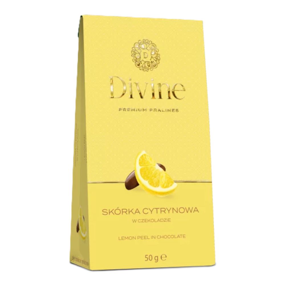 EUROHANSA DIVINE Skórka cytrynowa w czekoladzie 50g