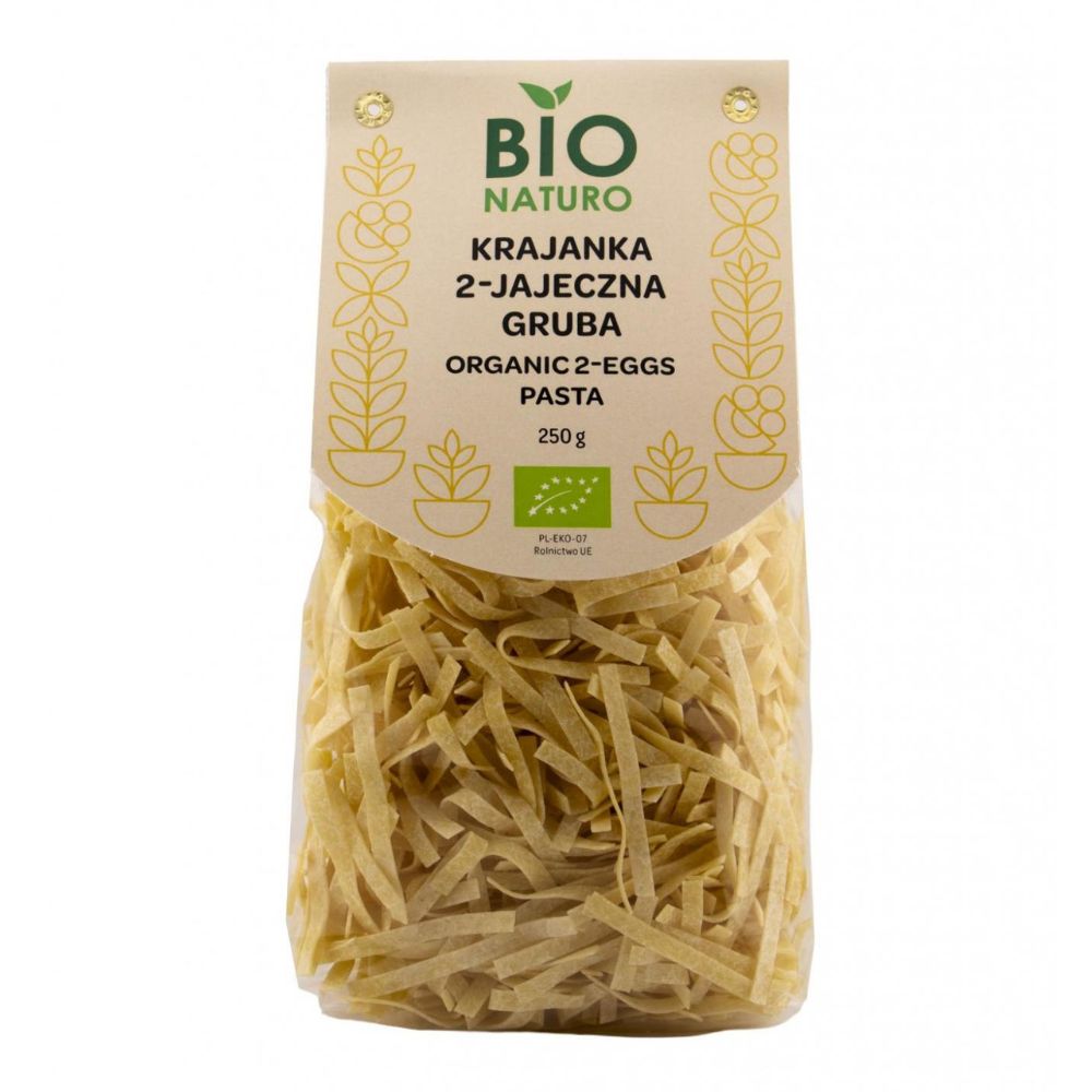 Bionaturo Makaron krajanka 2-jajeczna gruba eko 250 g
