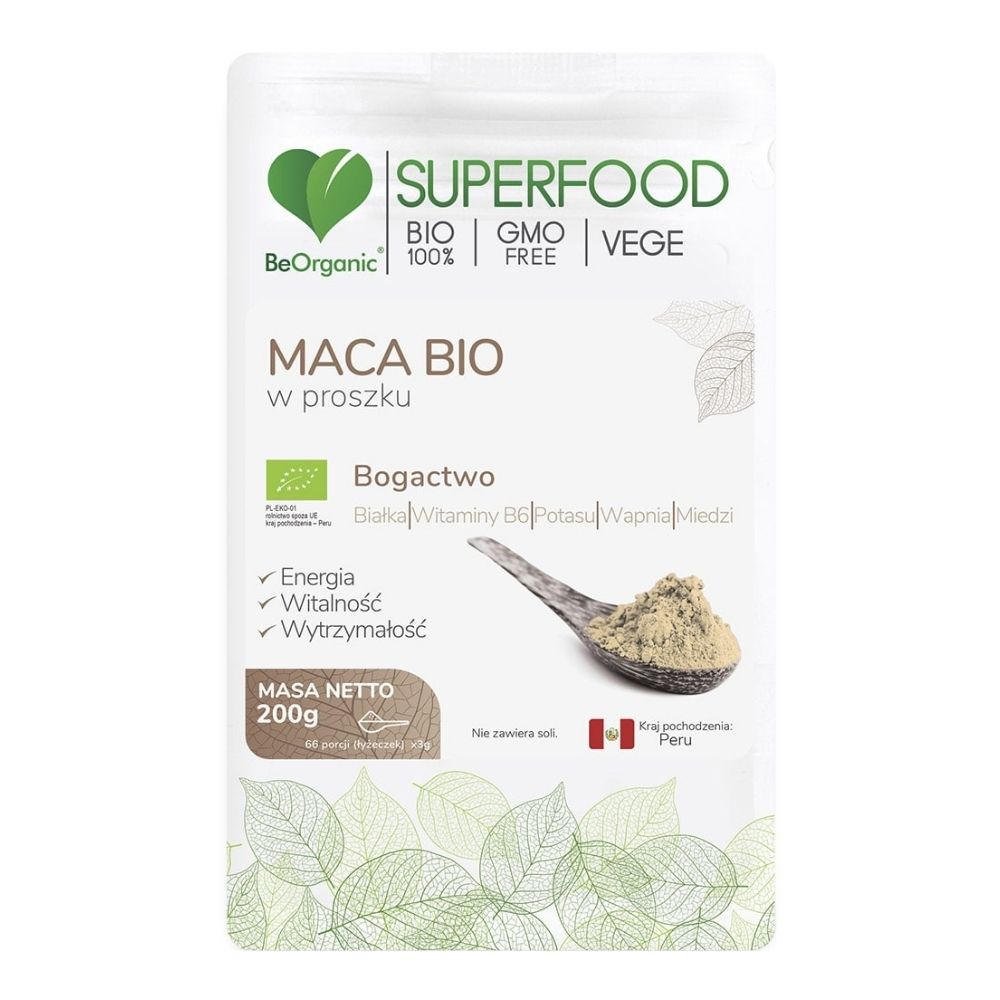 BeOrganic Maca w proszku 200g BIO