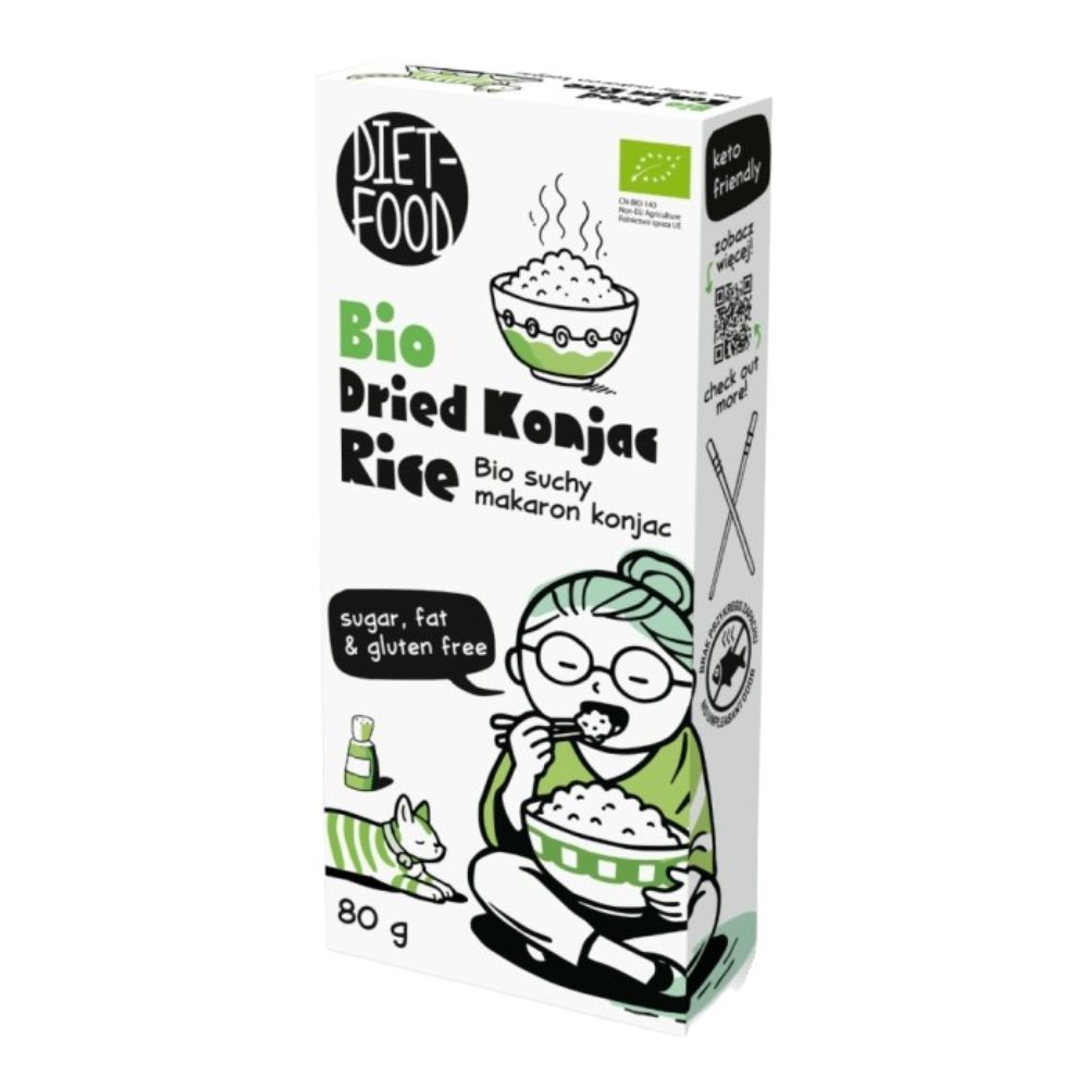 Diet Food Makaron Shirataki Konjac Rice suchy bio 80 g